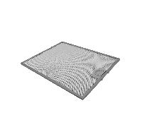 Filtre à graisse en métal 352x284mm 49016227 / 288196 par AllSpares