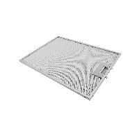 Filtre à graisse en métal 380x283mm Bauknecht 480122102174 par AllSpares