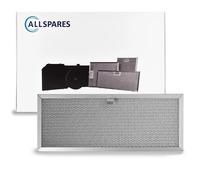 Filtre à graisse en métal 387x153mm Novy 609014 / 563-8020A par AllSpares