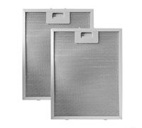 Filtre à graisse en métal pour hotte de cuisine, Filtre à graisse for hotte aspirante, filtre d'aération en maille métallique for de nombreuses grandes marques de hottes de cuisine, 23 x 26 cm(2pcs)