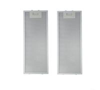 Filtre à graisse en métal pour hotte de cuisine, Filtres à graisse for hotte de cuisinière, couvercle de ventilateur d'extraction de cuisine, filtre de ventilation de cuisinière 399x182x9mm(2Pcs)