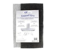 Filtre hotte mousse universel recoupable double action, charbon actif et filtre a graisse 47x57cm, densité de 400g/m²