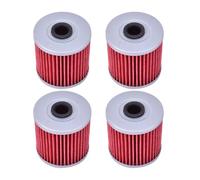 Filtre à huile adapté for MSX125 Z C125 NC700 750 CRF1000 1100 CMX1100 SXS1000 X-ADV Forza GL1800 Gold Wing 700 DCT(4pcs Red)