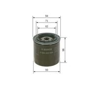 Filtre À Huile Bosch 0986452024 pour Ford Gmc Nissan Opel Toyota Ackermann