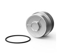 filtre à huile Bouchon de filtre à huile avec joint torique pour BMW M52 M54 E46 E36 323i E60 E61 525i 530i X3 E83 11421741000 Remplacer(Silver)