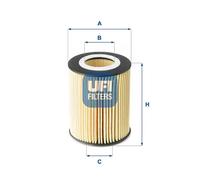 Filtre à huile Cartouche filtrante 25.177.00 UFI pour VOLVO LAND ROVER