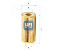 Filtre à huile Cartouche filtrante 25.180.00 UFI pour AUDI VW