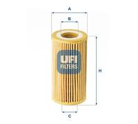 Filtre à huile Cartouche filtrante 25.180.00 UFI pour AUDI VW