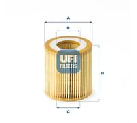 Filtre à huile Cartouche filtrante 25.191.00 UFI pour FORD FORD USA