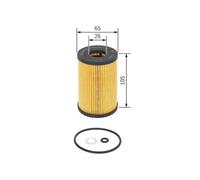 Filtre à huile Cartouche filtrante F 026 407 147 BOSCH pour HYUNDAI KIA