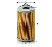 Filtre à huile Cartouche filtrante H 614 n MANN-FILTER pour MERCEDES-BENZ PUCH