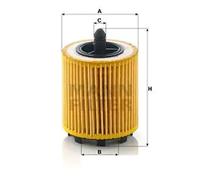 Filtre à huile Cartouche filtrante HU 6007 x MANN-FILTER pour SAAB OPEL CADILLAC