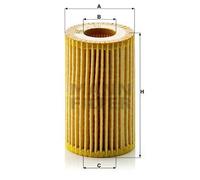 Filtre à huile Cartouche filtrante HU 611 x MANN-FILTER pour RENAULT TWINGO I