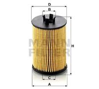 Filtre à huile Cartouche filtrante HU 612/1 x MANN-FILTER pour MERCEDES-BENZ