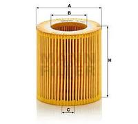 Filtre à huile Cartouche filtrante HU 816 x MANN-FILTER pour BMW ALPINA