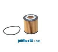 PURFLUX Filtre à huile Cartouche filtrante L989 Compatible avec VW Amarok II Pick-up T1, NF, FORD Ranger Mk3 TKE Ranger Mk4 RA, MAZDA BT-50 Pick-up B22, B32, UP, UR, FORD USA Ranger Crew Cab Pick-up
