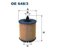 Filtre à huile Cartouche filtrante OE 648/3 FILTRON pour SAAB OPEL ALFA ROMEO