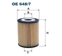 Filtre à huile Cartouche filtrante OE 648/7 FILTRON pour CHEVROLET OPEL