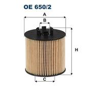 Filtre à huile Cartouche filtrante OE 650/2 FILTRON pour VW SEAT SKODA AUDI