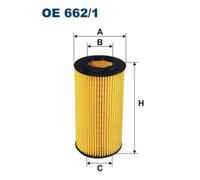 Filtre à huile Cartouche filtrante OE 662/1 FILTRON pour VOLVO FORD
