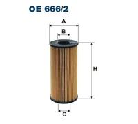 Filtre à huile Cartouche filtrante OE 666/2 FILTRON pour RENAULT NISSAN OPEL
