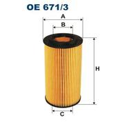 Filtre à huile Cartouche filtrante OE 671/3 FILTRON pour VW AUDI KTM SKODA SEAT