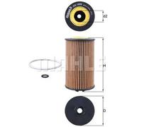 MAHLE ORIGINAL OX 1058D Filtre à huile