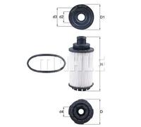 Filtre à huile Cartouche filtrante OX 1137D KNECHT pour OPEL ZAFIRA TOURER C