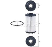 Filtre à huile KNECHT OX 1184D