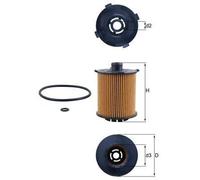 MAHLE OX 1357D Filtre à huile