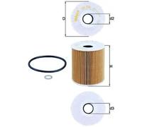 Filtre à huile Cartouche filtrante OX 156D MAHLE pour BMW LAND ROVER