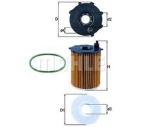 Filtre à huile Cartouche filtrante OX 171/2D1 KNECHT pour CITROËN PEUGEOT DS