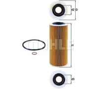 Filtre à huile Cartouche filtrante OX 177/3D KNECHT pour BMW 3 X5 5 Touring X3 5