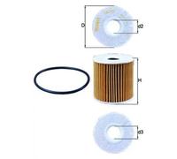 Filtre à huile Cartouche filtrante OX 192D MAHLE pour NISSAN ALMERA TINO NAVARA