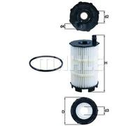 Filtre à huile Cartouche filtrante OX 350/4D KNECHT pour AUDI VW LAMBORGHINI