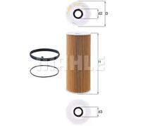 Filtre à huile Cartouche filtrante OX 381D KNECHT pour AUDI VW PORSCHE