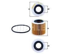 Filtre à huile Cartouche filtrante OX 416D1 KNECHT pour TOYOTA LOTUS LEXUS