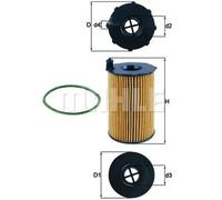 Mahle Original Filtre à huile KNECHT OX 420D pour Audi, Porsche, VW, Cupra