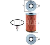 Filtre à huile Cartouche filtrante OX 96D MAHLE pour BMW OPEL LAND ROVER