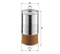 Filtre à huile Cartouche filtrante PF 1050/1 n MANN-FILTER pour MERCEDES-BENZ