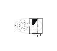 Filtre à huile Cartouche filtrante SH 4043 P SCT - MANNOL pour ALFA ROMEO FIAT