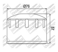 CHAMPION COF084 Filtre à huile