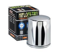 Filtre à huile chromé HifloFiltro HF170C compatible avec Harley-Davidson Sportster, Classic, Softail, Touring, Dyna, Road King, Electra Glide - Haute filtration, durable, installation facile