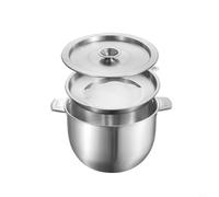 Filtre à huile de cuisson en acier inoxydable avec couvercle pour séparer les impuretés de la sauce à bouillon et réutiliser les graisses liquides (3,8 l)