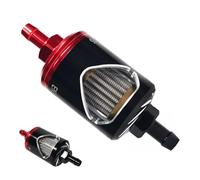 Filtre à huile de moto à débit - Filtre de perspective en verre avec noyau en acier inoxydable, filtration d'huile moteur universelle | Filtr de moto lourds compatible avec les systèm
