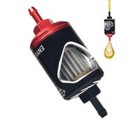 Filtre à huile de moto - Boîtier de perspective en verre, coque en à débit élevé, noyau en acier inoxydable, fixation de la conduite de carburant | Filtre de carburateur du moteur de moto, mai