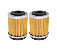 Filtre à huile de moto compatible Compatible avec XT125 XT200 XT225 XT250T XT350 TT225 TT350 TT600 E R TW200 BW200 BW350 TTR225 TTR230 disponible en 2 4 6 pièces(2PC-YELLOW)