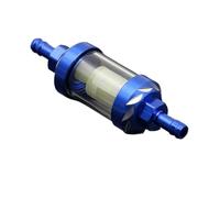filtre à huile de moto Filtre à carburant interne de 8 mm pour moto, avec clips pour durite d'essence, compatible scooter, pit bike, dirt et quad(Blue)