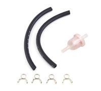 Filtre à Huile D'essence de Carburant de Moto Kit de Filtre à Essence de Moto 6mm pour Gaz Carburant Filtre À Tuyau D'essence + 8mm Tuyau + Clip, pour Moto