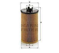 Filtre à huile d'origine Mann HU612/2x élément filtrant pour Opel Chevrolet Fiat Saab Alfa